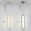 Modern Minimalist LED Pendant Light Lustre Chandelier For Bedroom Restaurant Living Room Gold Hanging Lamps Interior Home Decor 5