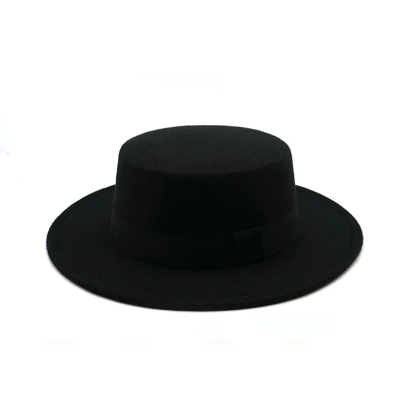 Winter Autumn Imitation Woolen Women Fedoras Top Jazz European American Round Caps Bowler Hats Feminino Gorra women fedora hat