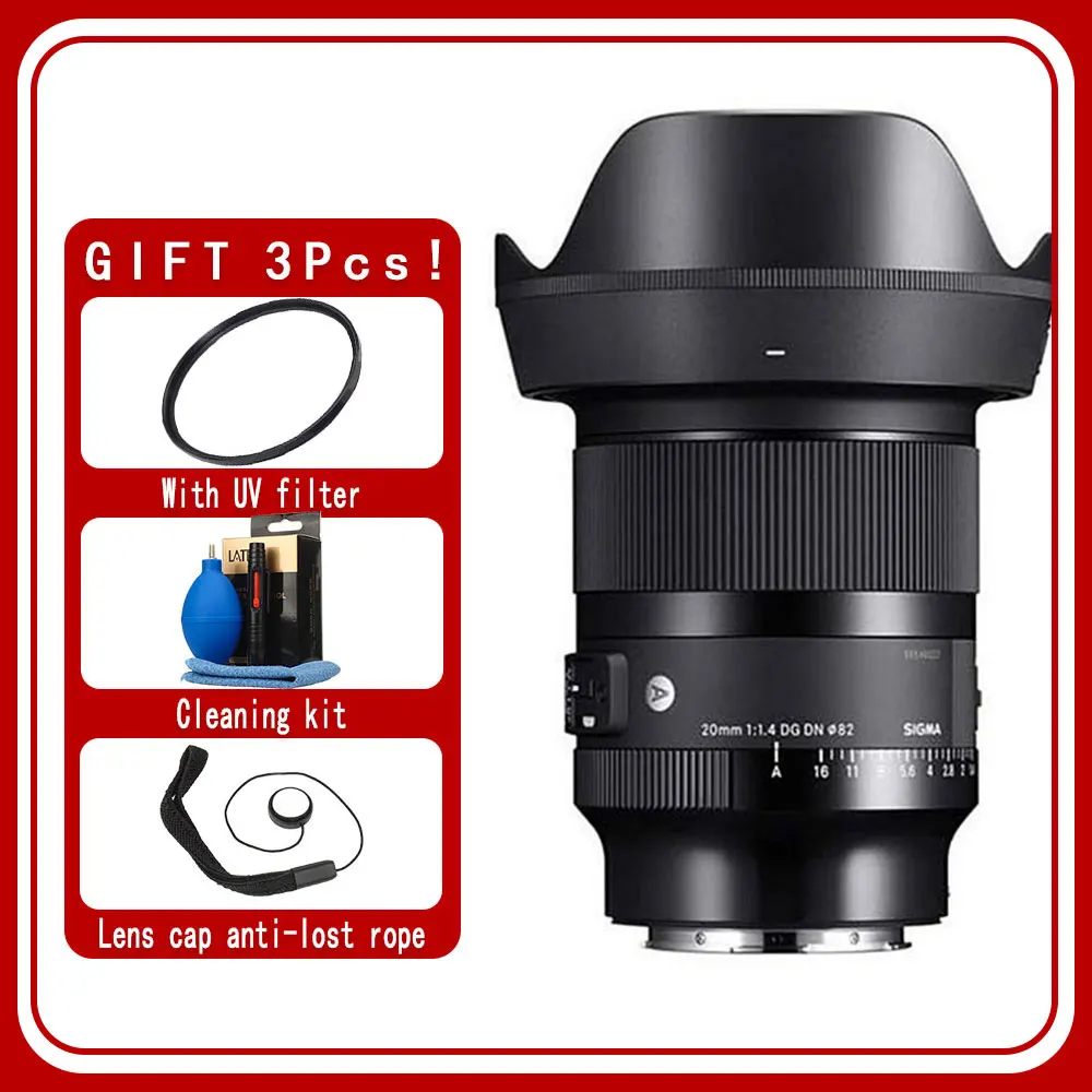 Nuovo Obiettivo Sigma 20Mm F1.4 Dg Dn Art Per Sony E Mount