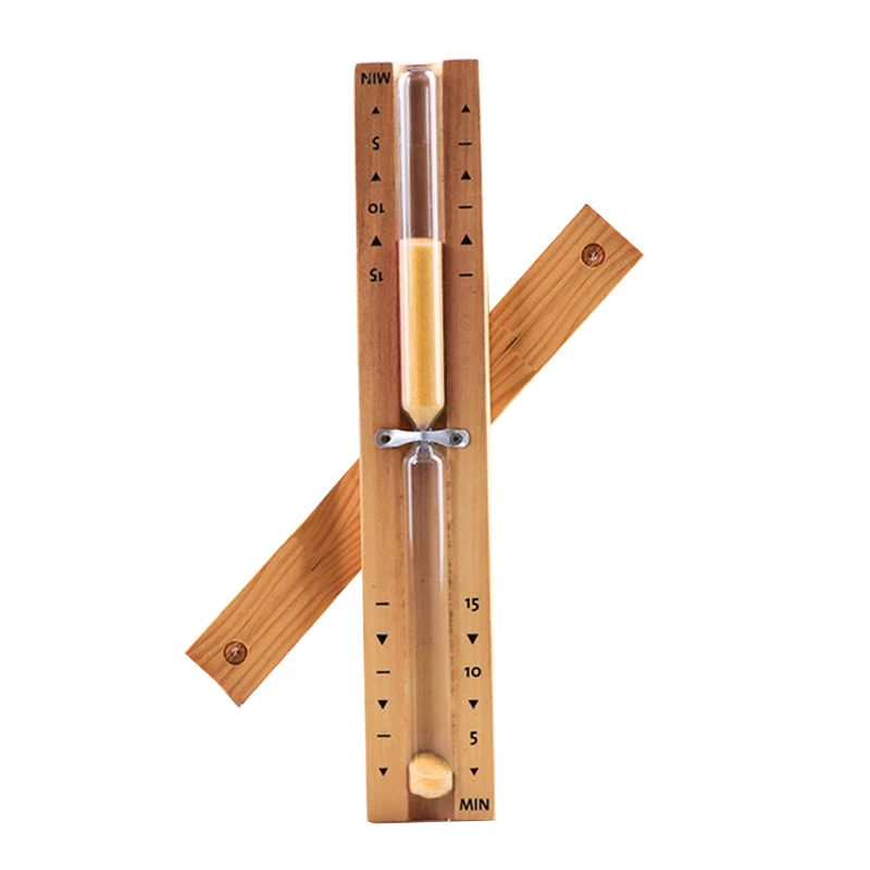 Portable Wooden Sauna Hourglass Wall Mounted Rotating 15mins Duarble Clock Timer 2023 New 6