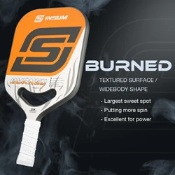 INSUM Try Pickleball Paddle 3K Carbon Fiber Edgeless Power AIR Series Textured Surface 19.6mm Thermoforming PP Core