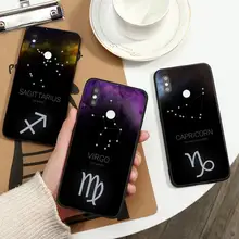 

Zodiac Sign 12 constellations Phone Case For Xiaomi Redmi note 7 8 9 11 t s 10 A pro lite funda shell coque cover