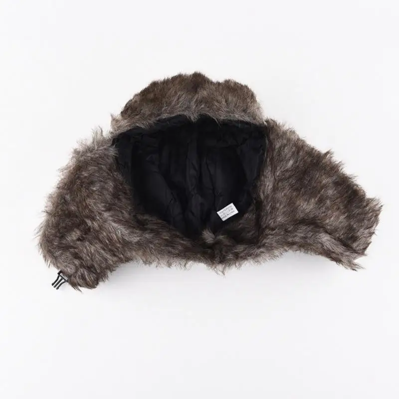 Mens Women Unisex Warm Trapper Aviator Trooper Earflap Winter Flaps Ski Hat Russian Ski Hat Faux Fur Gorras Para Caballero