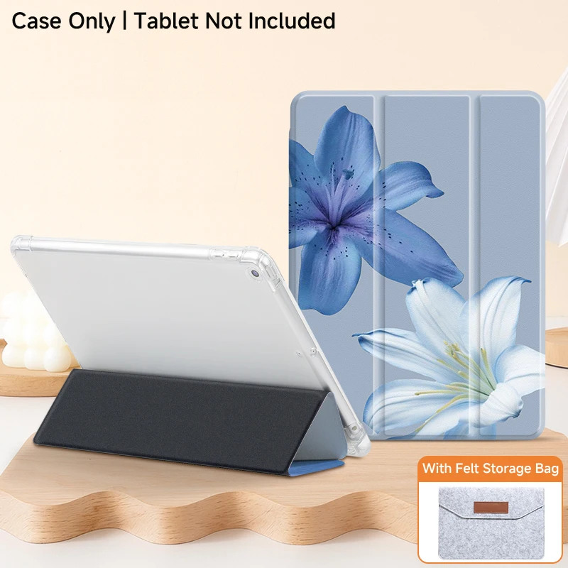 Premium Tri-Fold Bracket Protective Case with Storage Felt Bag