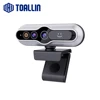 TOALLIN Face Recognition Login PC Camera 2K 1080P Windows Hello Webcam Camera for Laptop Desktop, USB Camera with Microphone 1