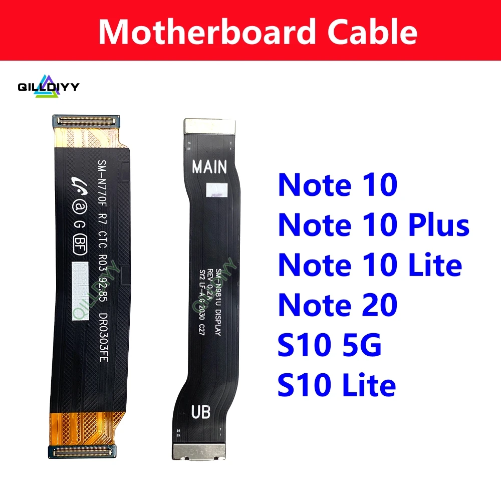 Cavo Flessibile Lcd Della Scheda Madre Della Scheda Madre Originale Per Samsung Galaxy Note 10 Plus Lite 20 Note10 Note10 + Note20 S10 5G Lite Parts