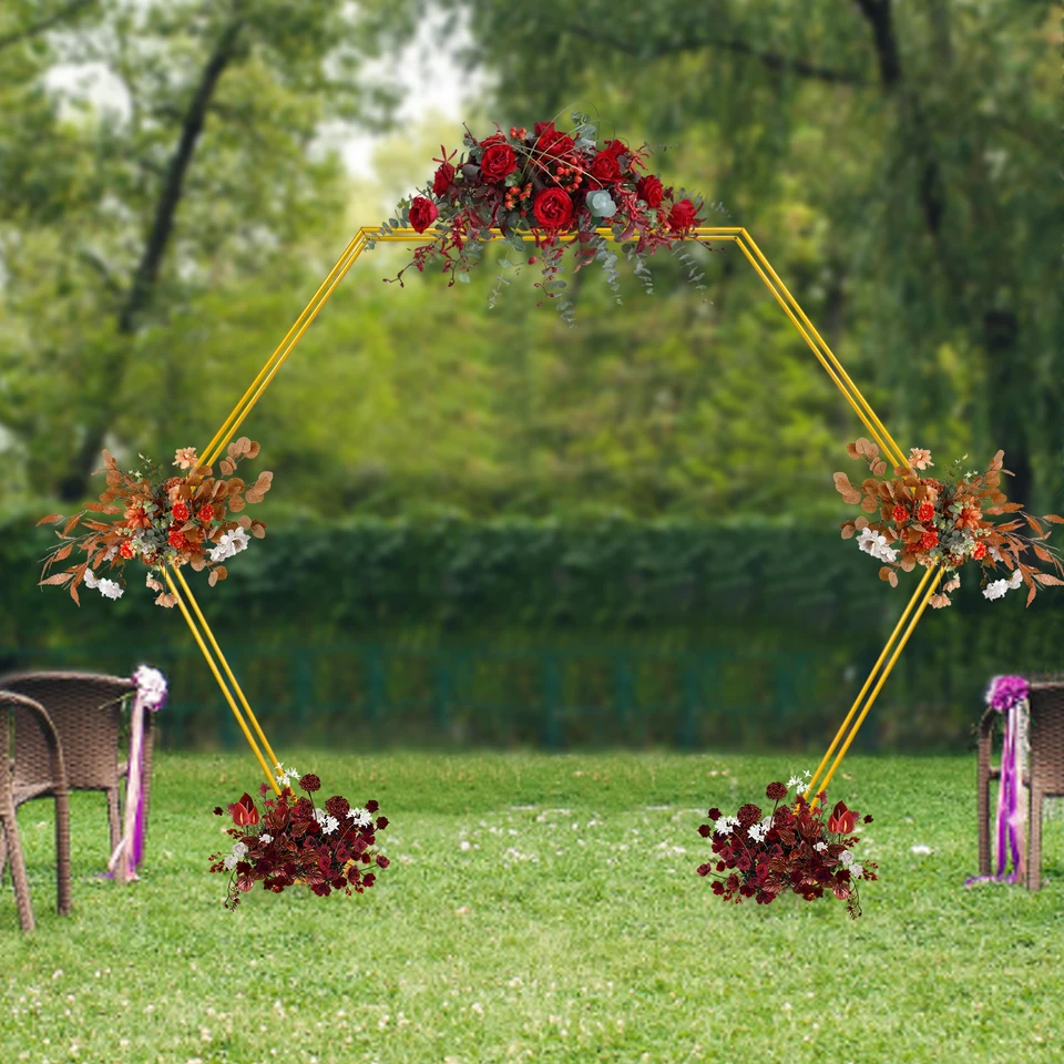 Arco Jardin De Fiesta Marco Cuadrado De Metal Dorado Para Arco De Boda,  Marco De Flores, Soporte De Telón De Fondo De 3.28 Pies Para Globos,  Arreglo Floral, Decoración De Recepción, Cenador, image size:960x960