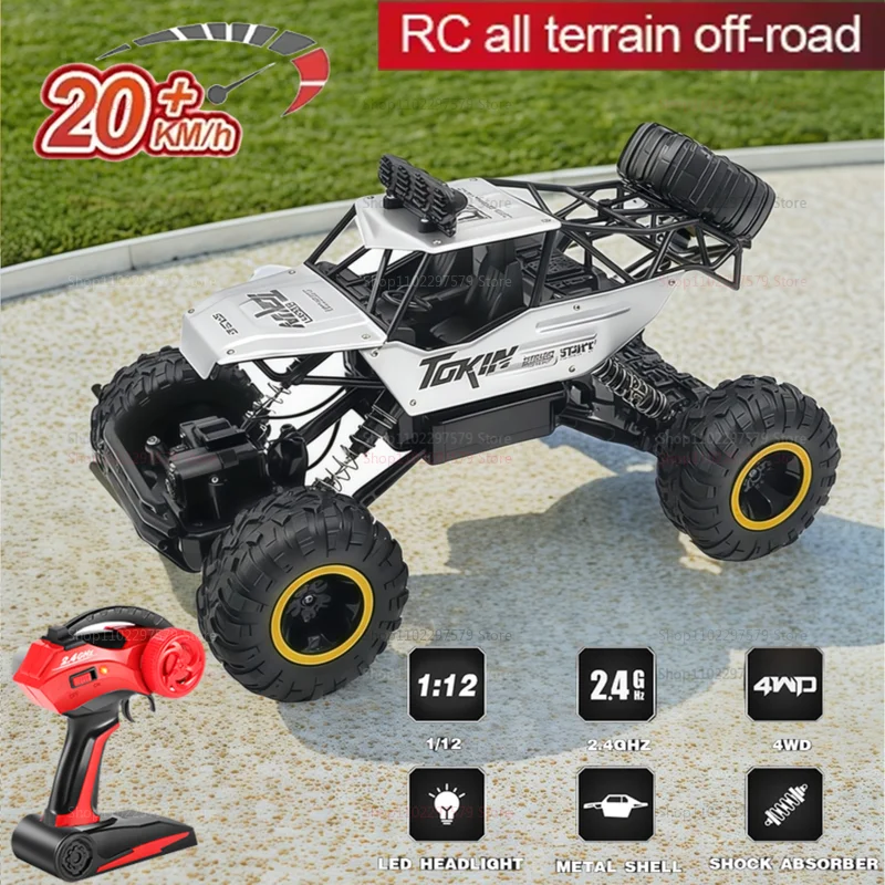 سيارات RC بمقياس 1:12/16 سيارة تحكم عن بعد 4WD عال...