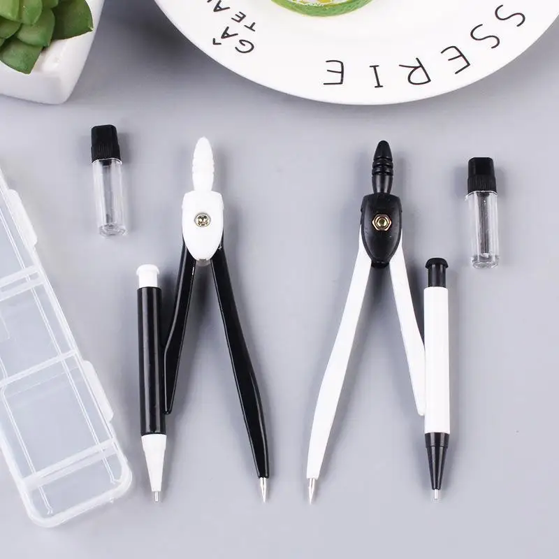 Simple Pratical Pfofessional Compass Set Math Geometry Circle Drawing Tools Office School Supplies Student Stationery Gifts drawing compass