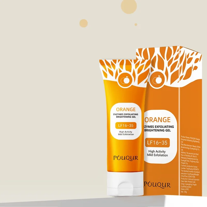 Orange Exfoliating Gel Facial Cleansing Whole Body Scrub Dead Skin Custard 3