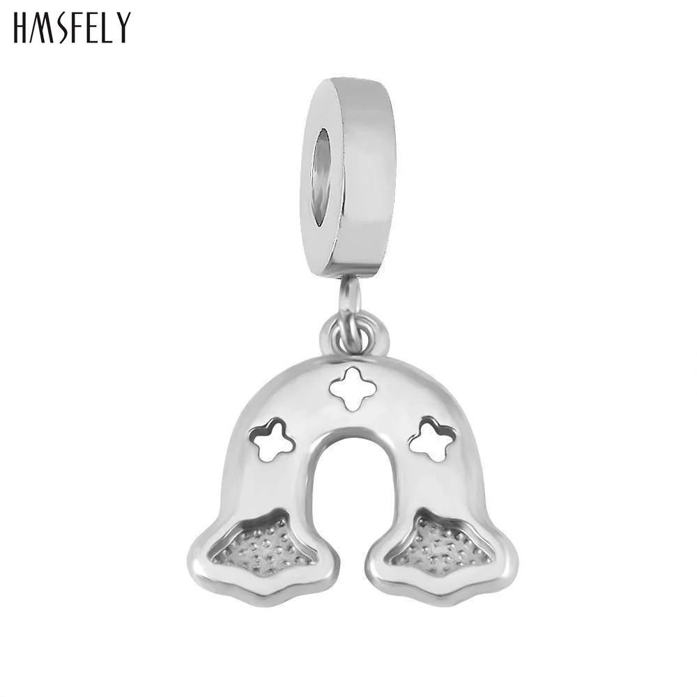 

HMSFELY U shape Pendant For DIY Bracelet Necklace Jewelry Making Charm Beads Bracelets Parts