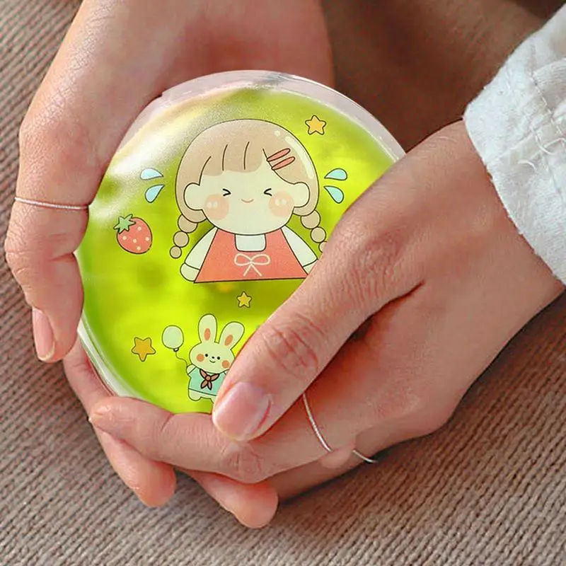 1PC Hand Warmer Handbags Cartoon Creative Reusable Gel Self-heating Pad Fast Pvc Warm-fitting Travel Durable Practical portable hand warmer