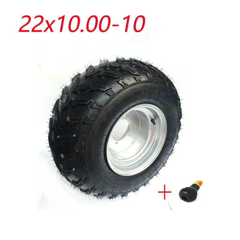 

Бескамерная шина 22x10-10 дюймов, вакуумная шина 22x10-10 дюймов с концентратором из алюминиевого сплава для картинга, детская коляска для ATV UTV