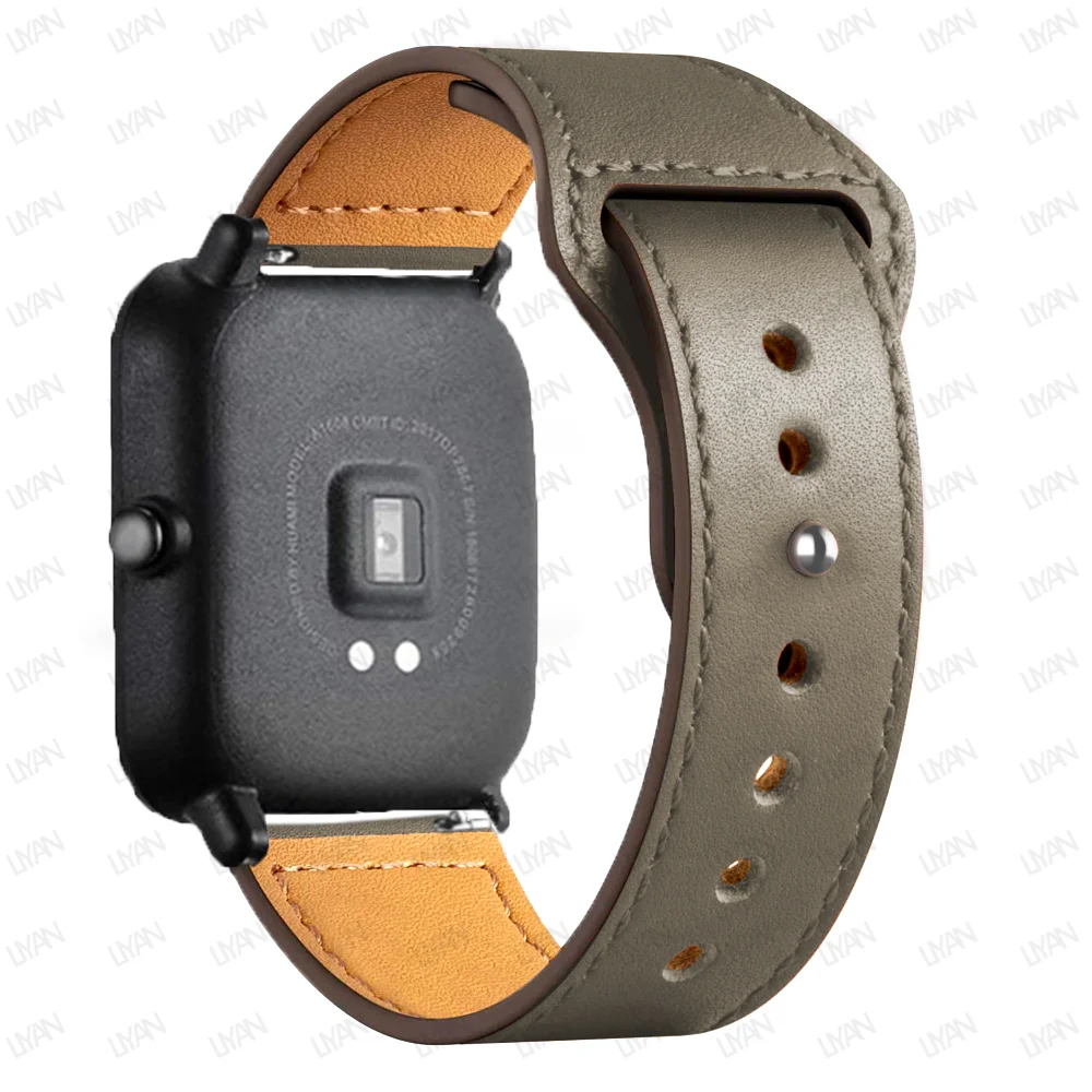Premium Leather Watch Band - Elegant 20mm/22mm Strap Bracelet