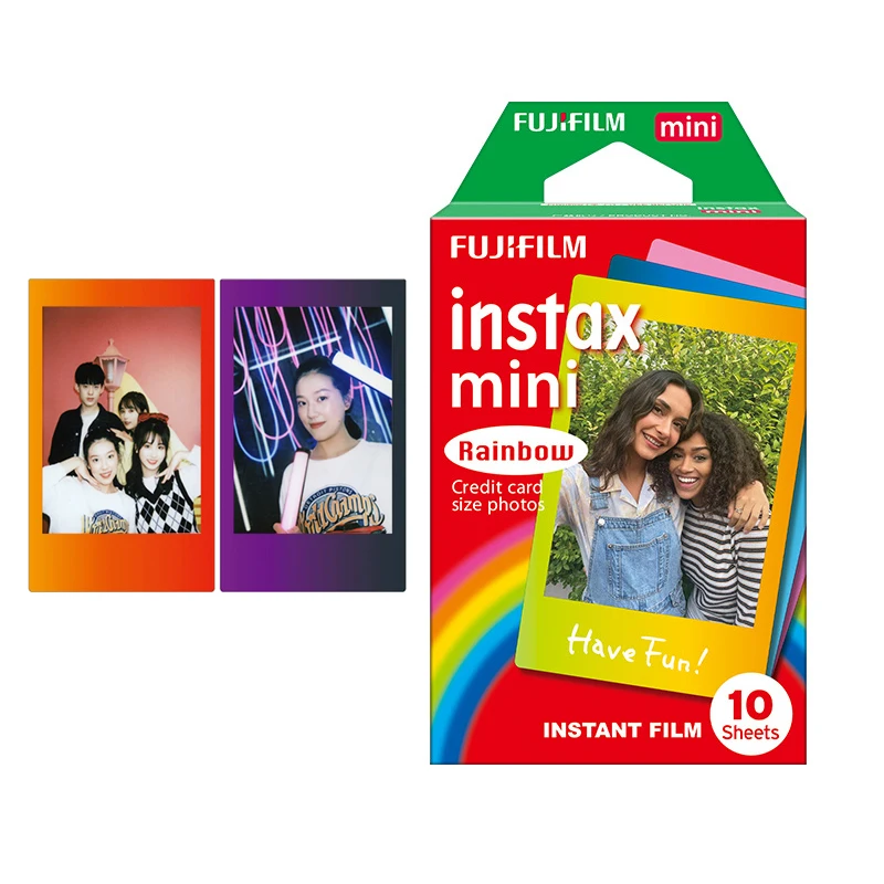 Fujifilm Instax Mini Camera Film Mini12 11 9 8 3 Inch White Edge Film For Instant Camera Mini 7s 25 50s 90 Mini Film Photo Paper