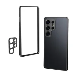 Aluminum Alloy Shockproof Metal Frame Bumper Phone Case with Heat Dissipation - Galaxy S26 Ultra (Black)