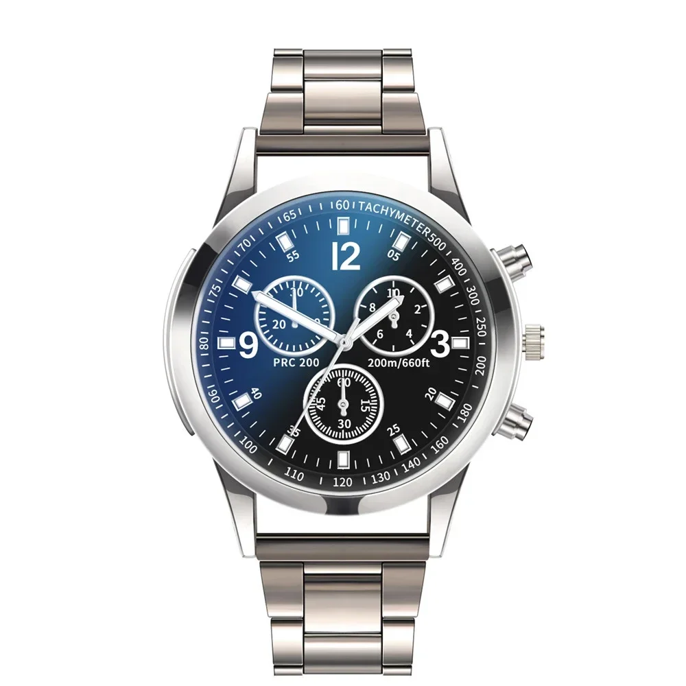 Fashion Watch 1PCS Men's Business Trend Leisure Classic Round Dial Quartz Watch for Daily Clothing