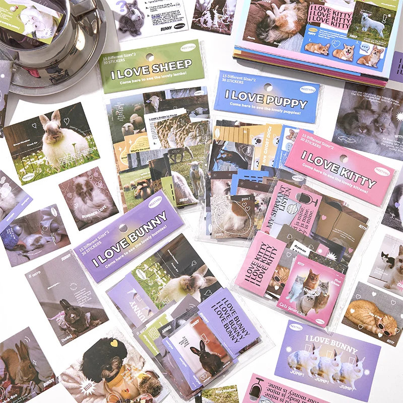 

8packs/LOT Its friends series creative cute lovely art paper sticker