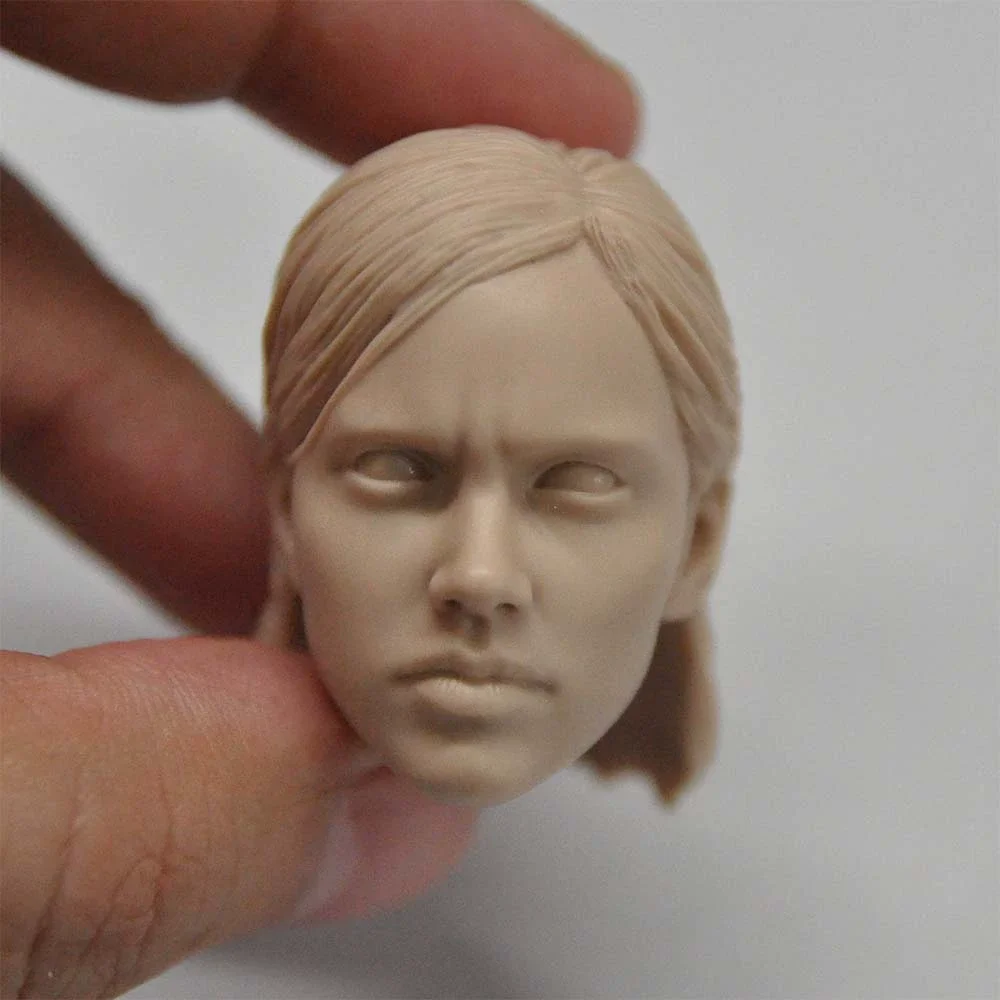 

The Last of Us Ellie Unpanited Feamele Girl Head Carving Soldier Customized Model 1/6 Scale For Action Figure Body Hobbies