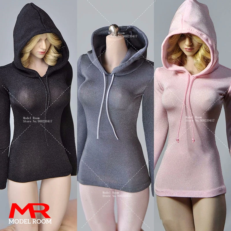 

Масштаб 1/6, женские плотные Топы с капюшоном, модель спортивной одежды для солдата, подходит для 12 дюймов PH TBL, экшн-фигурки, куклы