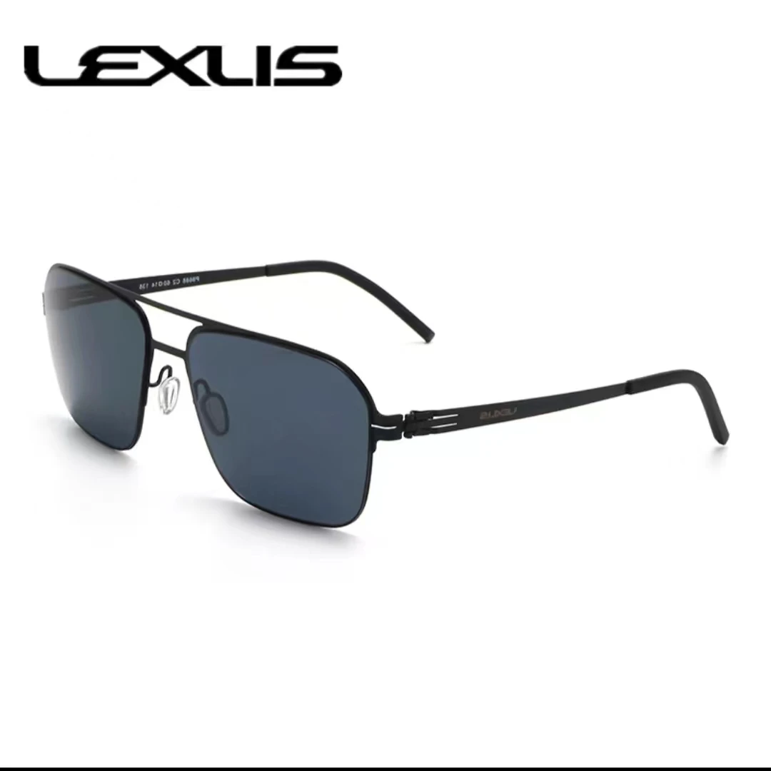 

2024 Brand Men Aluminum LEX Senior Sunglasses Polarized UV400 Mirror Male Sun Glasses Women For Men Oculos de sol