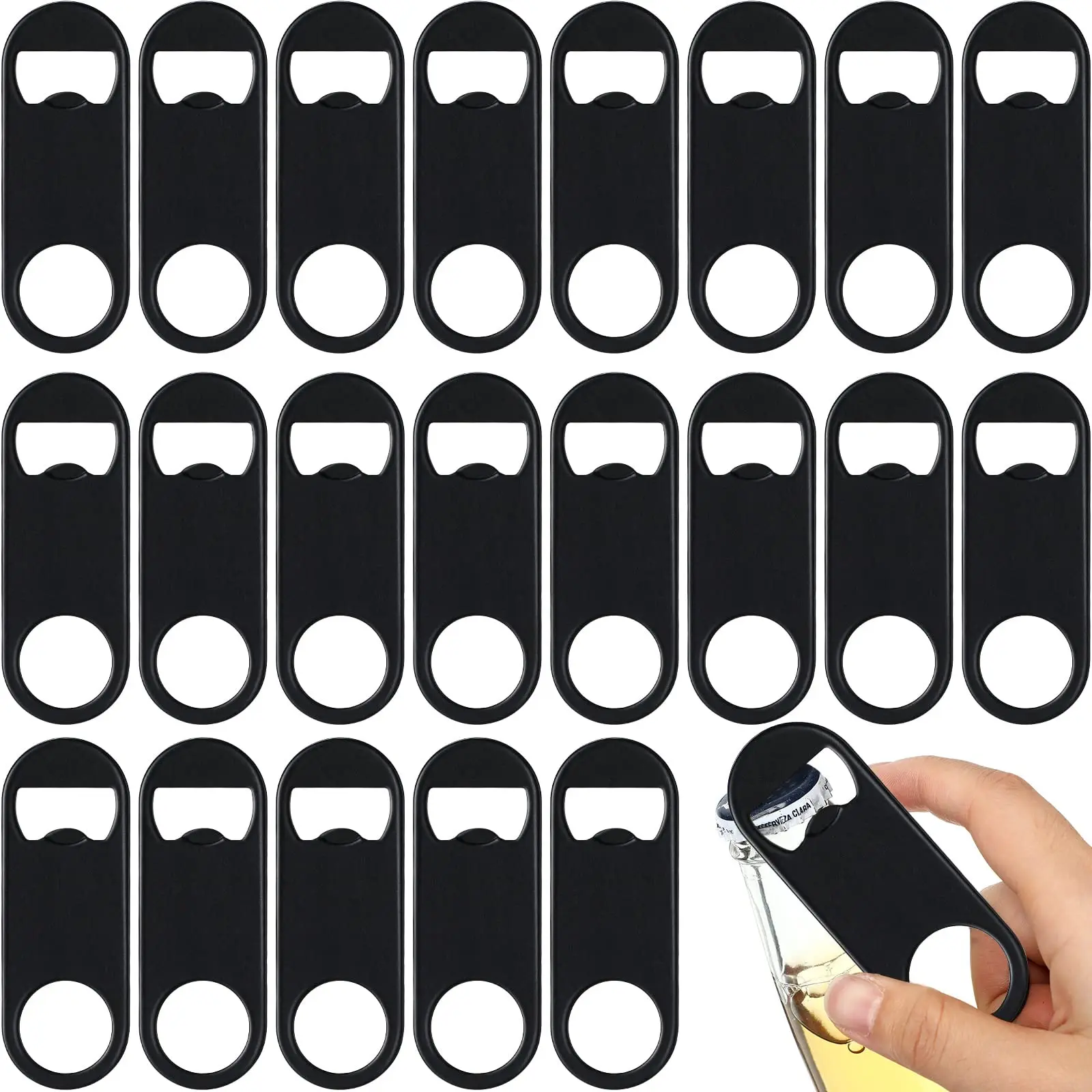 

10Pcs/Set Stainless Steel Flat Bottle Opener Small Speed Openers Beer Bottle Opener Bartender Bar Key Soda Can Opener