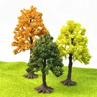 Creative handmade DIY building model Sandtable model tree height 10-28cm model green tree train railway railroad layout 1:87 2