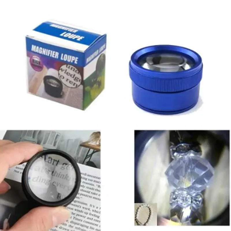 Magnifying Glass 30x36 Optical Portable Pocket For Jewelry Coin Stamps Watch Repair