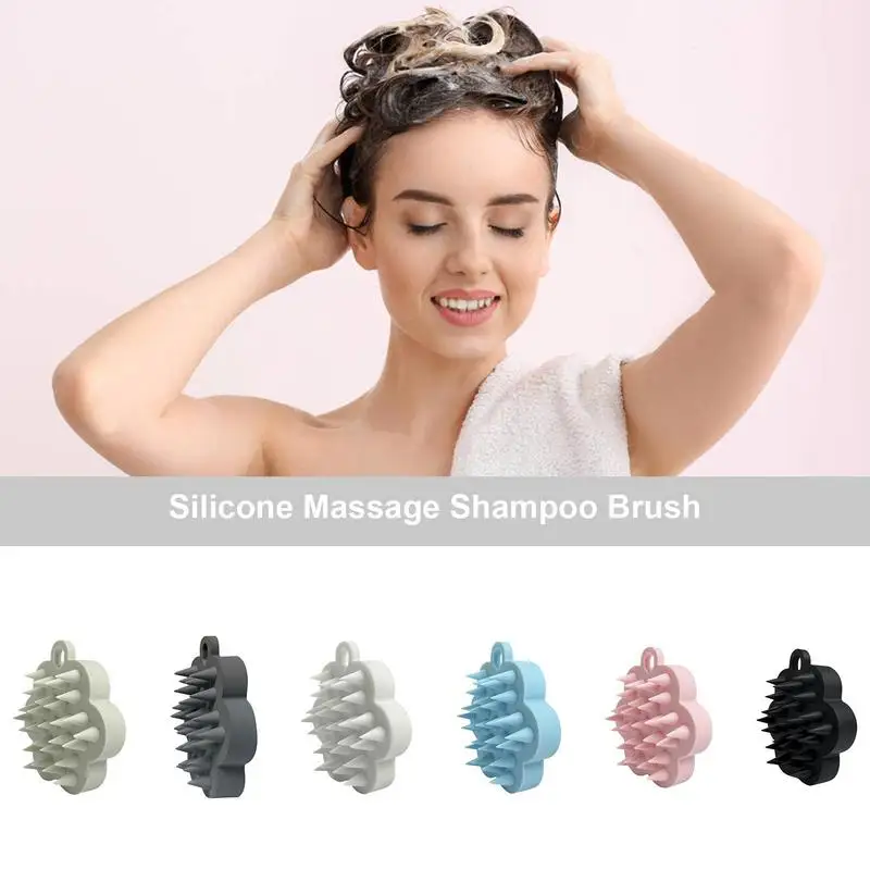 HairScrubberdurablesiliconescalpmasagerlightweightand