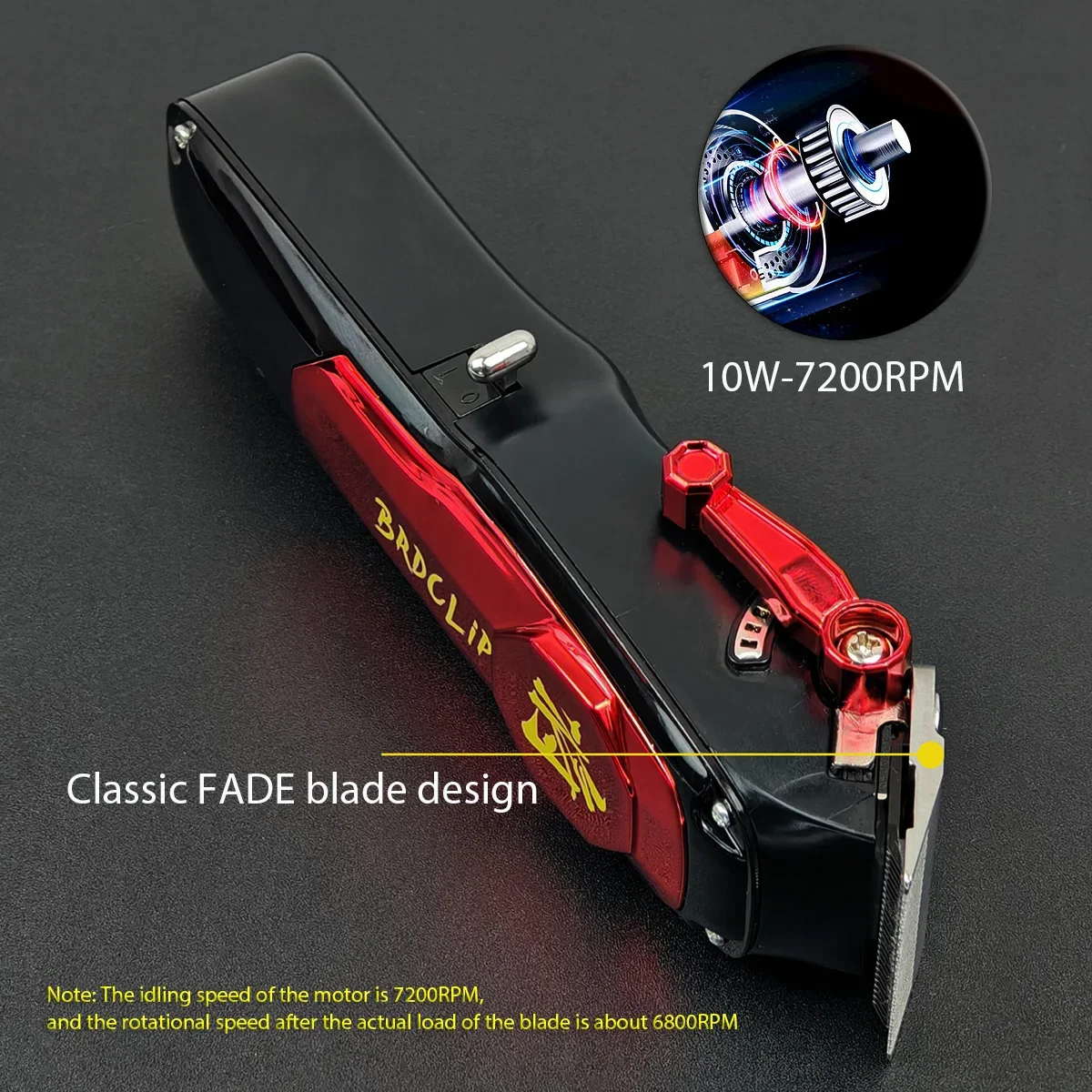 Professional BRDCLIP J10 BL1T BL1S Set Hair Clippers Carving Gradient Hair Trimmer Barber Electric Shaver Clipper Charging Base 2