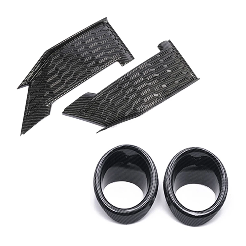 

Подходит для Honda Civic 2019-2020 передние противотуманные фары с сотовой крышкой кольцевая отделка передняя противотуманная фара круг