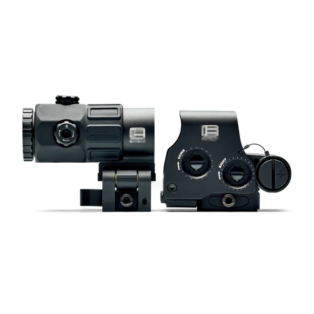 Tactical G43 G33 3X G45 5X Magnifier with Flip-up Mount 558 Holographic Sight Scope