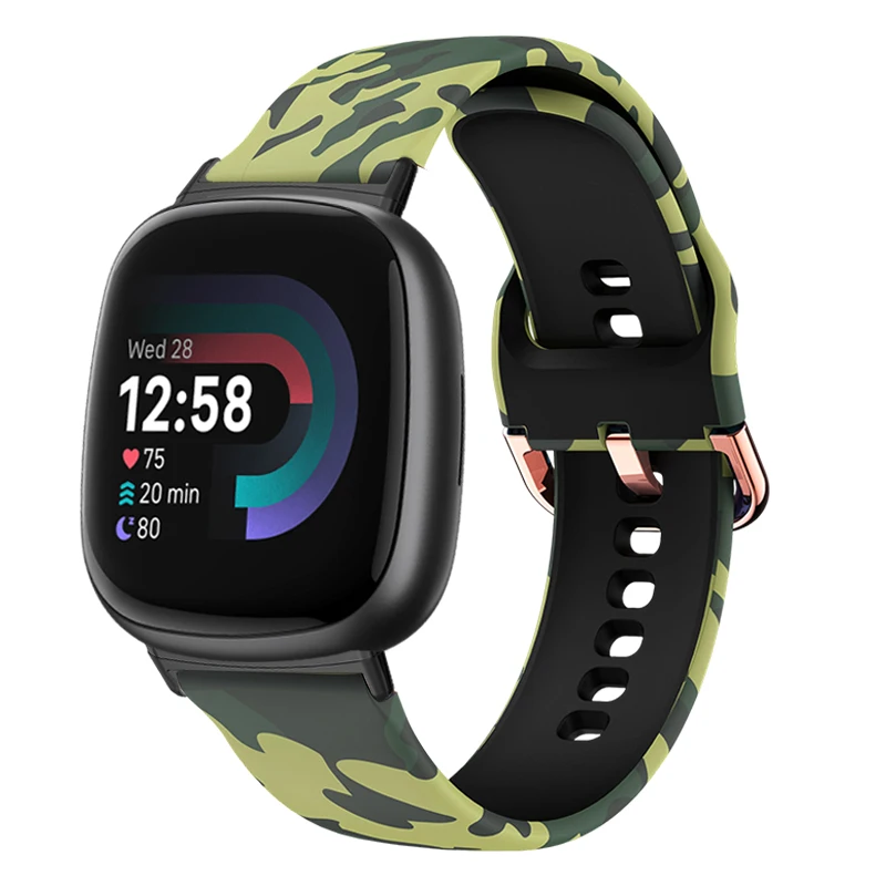 Colorful Print Lightweight Fashion Watch Strap - Sweatproof & Stylish Replacement Band