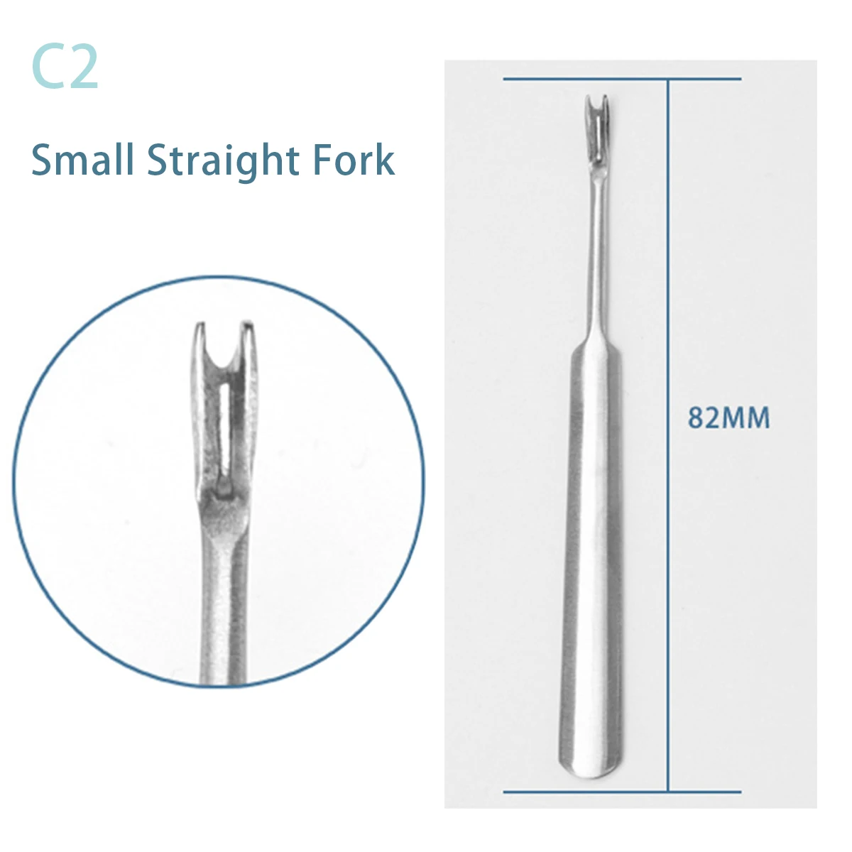 1pcs Professional Stainless Steel Dead Skin Remover Nail Cuticle Pusher Fork Trimmer Manicure Pedicure Nail Art Tool