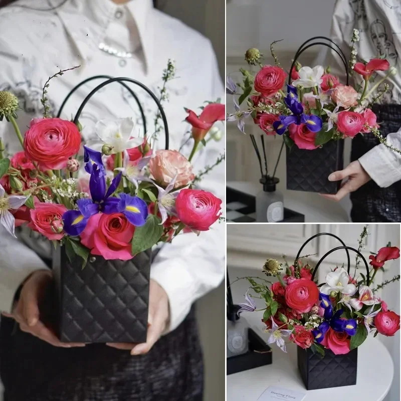 

Водонепроницаемая клетчатая сумка для цветов, 10 шт.