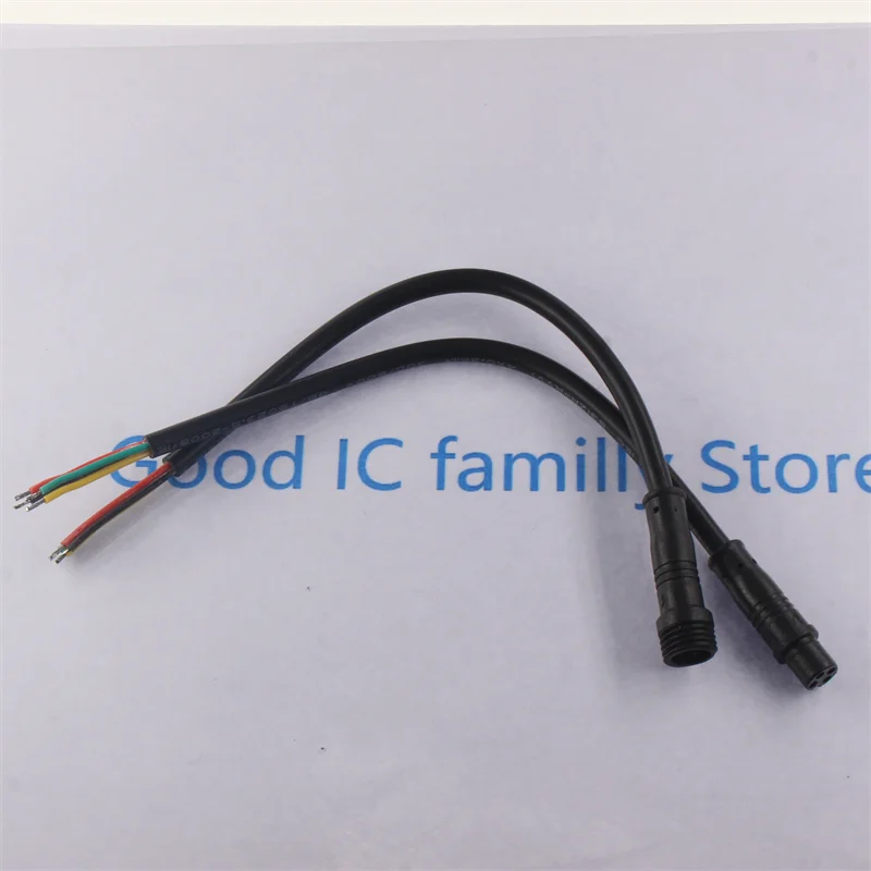 Waterproof Industrial-Grade Aviation Connector with Male-Female Docking, Available in 2, 3, and 4 Cores