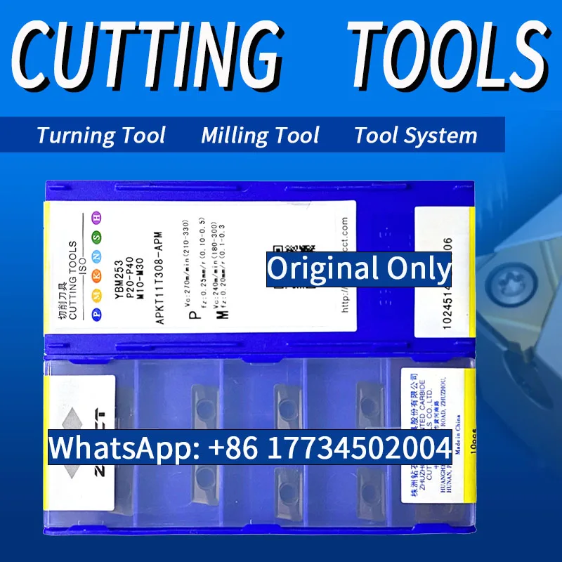 ZCC Indexable Milling Tools APKT YB9320 APKT11T308APM YBS203 YBM253