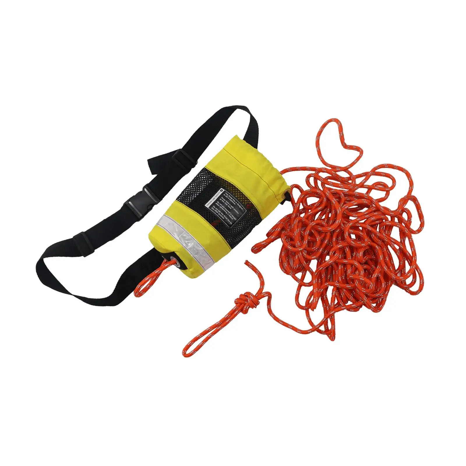 

Throwable Rope Throw Bag 21M Length High Visibility Floating Throwing Line for