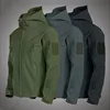 Military Shark Skin Soft Shell Jackets Men Tactical Windproof Waterproof jacket men Army Combat Jackets Mens Hooded Bomber Coats 1