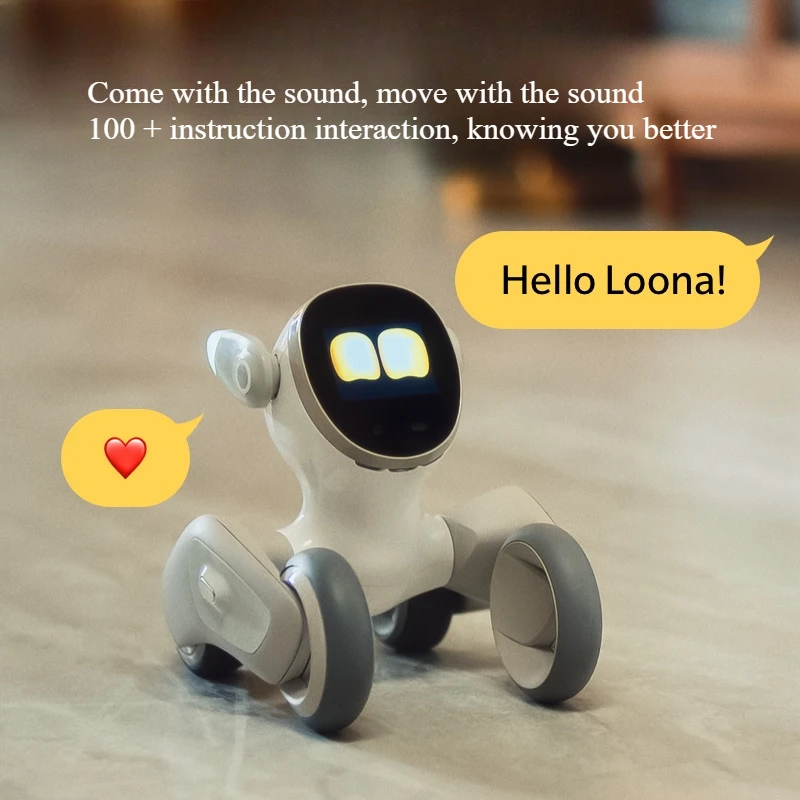 Intelligent machine dog AI emotional dialogue interactive companion programming electronic toy gift