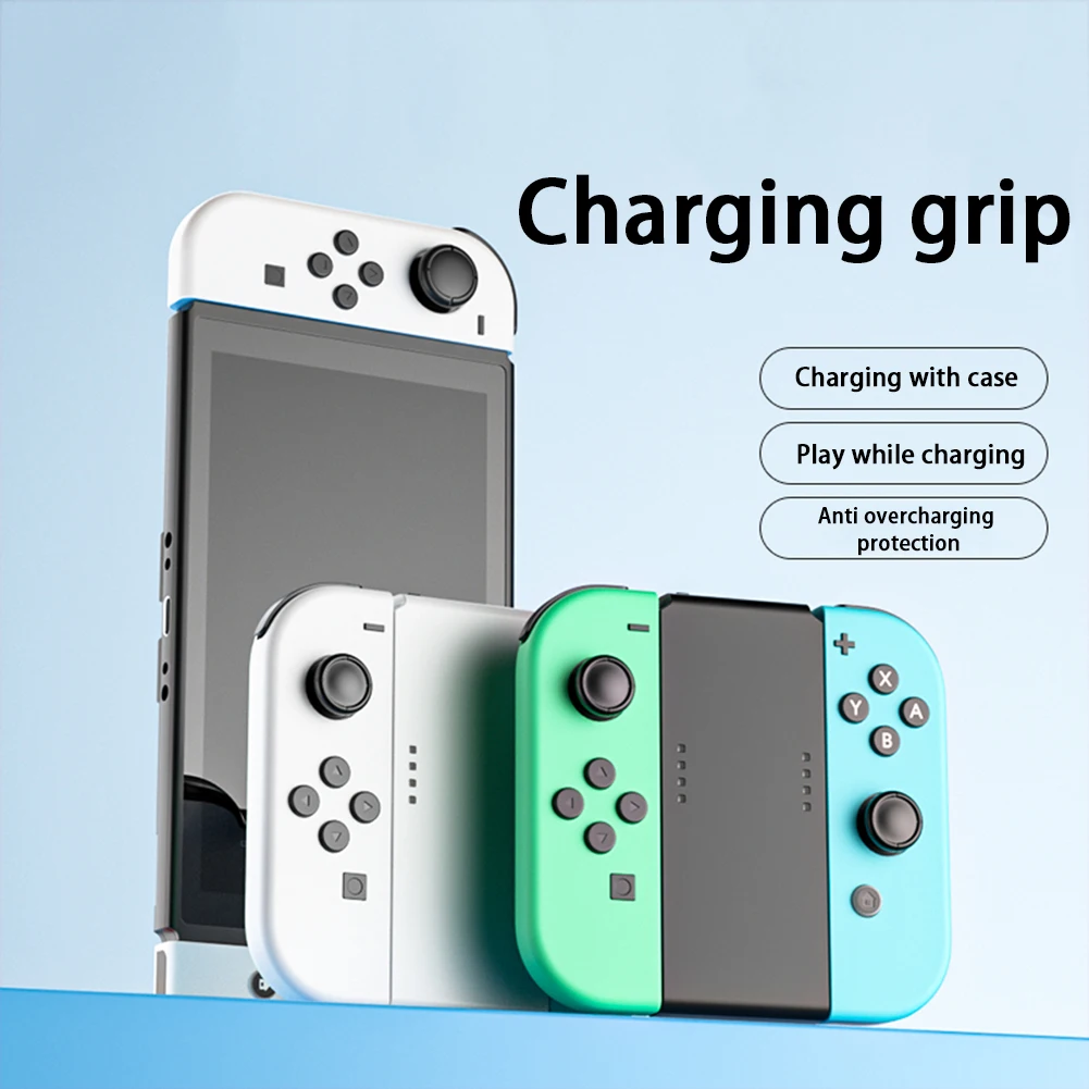 【Limited Time Only】 Charging Grip Bracket For Joypad 3400mAh Rectangle Shaped Charging Dock TPYE-C Controller Portable Charging Station For Switch.
