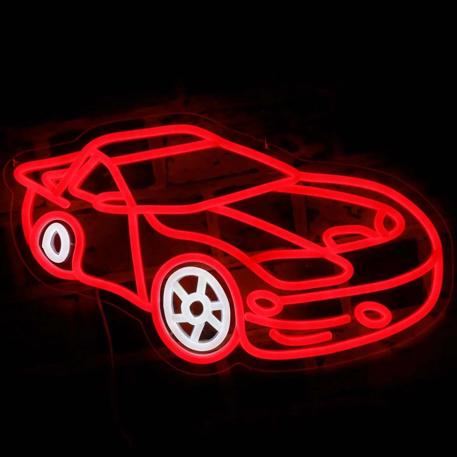 スポーツカー USB 電源 Led ネオンサイン調光可能なネオンライト壁の