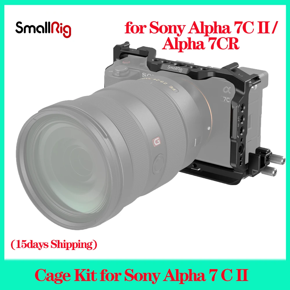 

SmallRig Cage Kit for Sony Alpha 7 C II / Alpha 7 CR 4422 Bottom Mount Plate for Sony Alpha 7C II / Alpha 7CR with Arca-Swiss