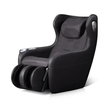 PU Leather Electric Mini Small Heat Therapy 3D SL Track Portable Massage Chair for Office Bedroom