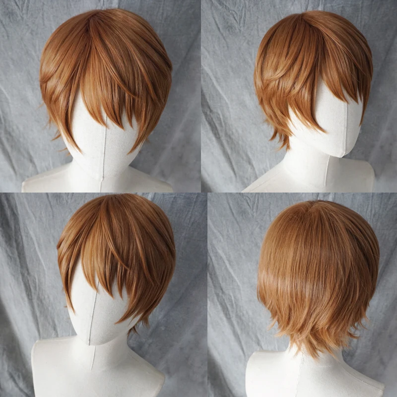 Anime Death Note L Cos Wig L.Lawliet Heat Resistant Black Fluffy Layered  Hair Pelucas Cosplay Costume Hair Wig + Wig Cap