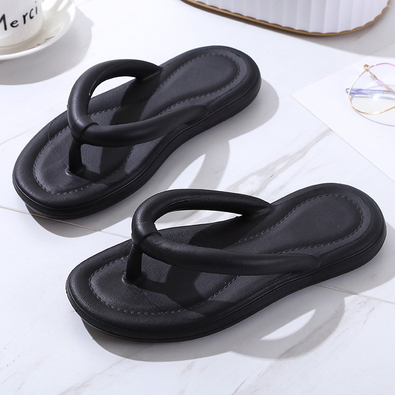 Thick bottom poop feeling slippers EVA slippers thick bottom anti slip home fashion outerwear simple flip flops