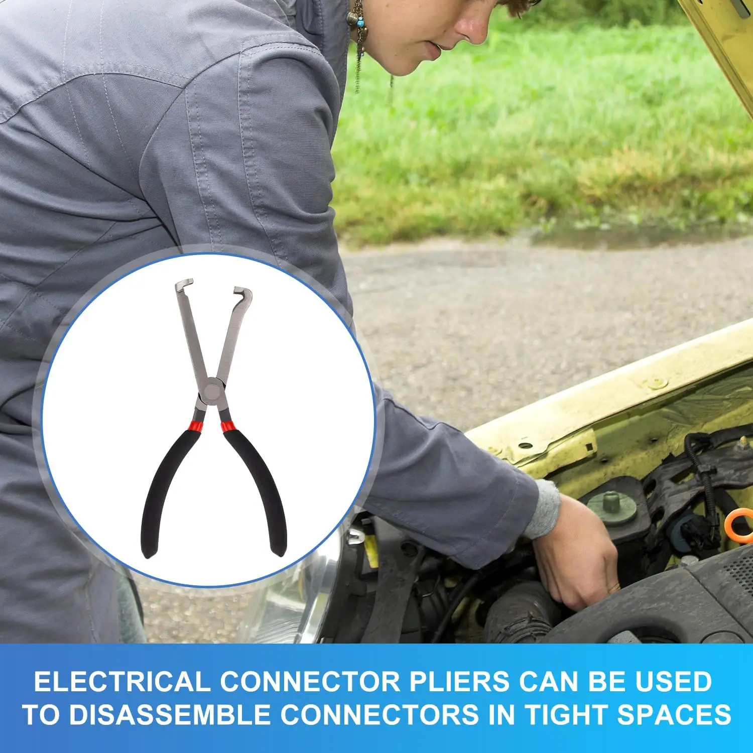 Electrical Disconnect Pliers, Automotive Electrical Connector Pliers Spark Plug Pliers Car Electrical Plug Pliers for Easily . 6