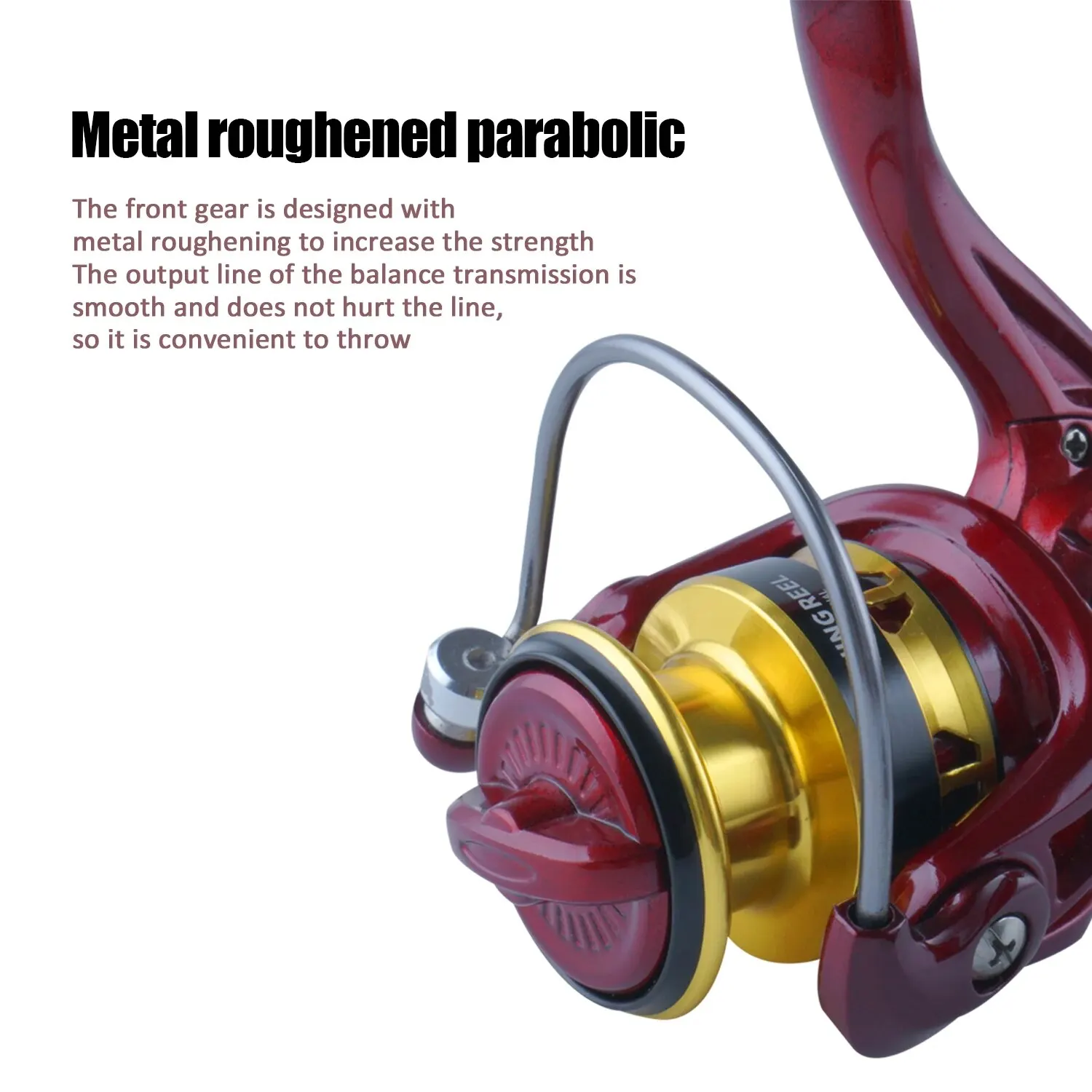 Huidiao Fishing Reel Spinning 1000Series Metal Spool Spinning Wheel For Sea Fishing Carp Coil Reel