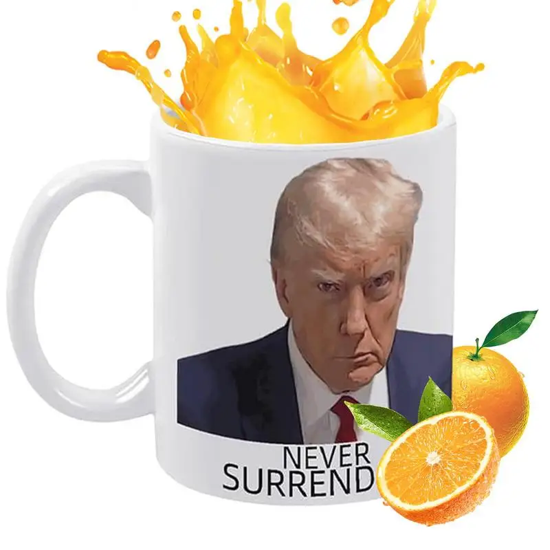 

Кофейная кружка Трампа, большая емкость, керамическая кофейная чашка, белые питьевые кружки с ручкой для горячих и холодных напитков, Подарочная кружка для