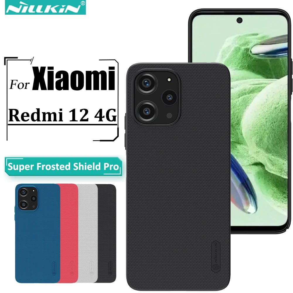 

Nillkin для Redmi 12 4G / Note 12R искусственная кожа, матовый экран Pro Phone PC + TPU жесткая защитная задняя крышка